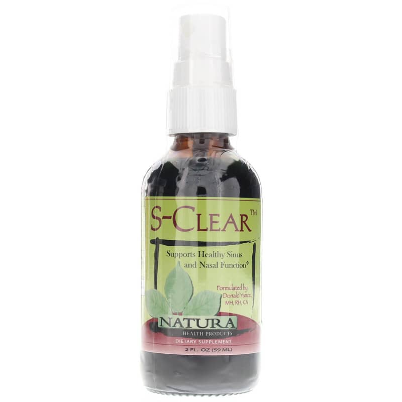 Natura Health Products S-Clear Sinus & Nasal Spray 2 Oz