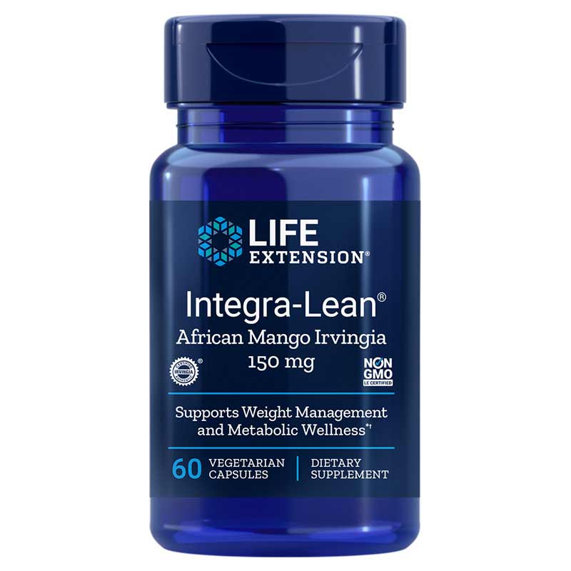 Life Extension Integra Lean African Mango Irvingia 60 Veg Capsules