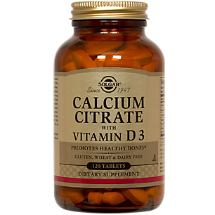 Calcium Citrate with Vitamin D3 - 250 MG (120 Tablets)
