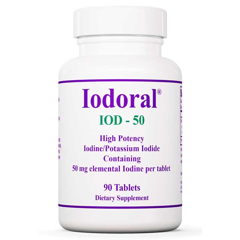 Optimox Iodoral 50 Mg Iodine/Potassium Iodide 90 Tablets