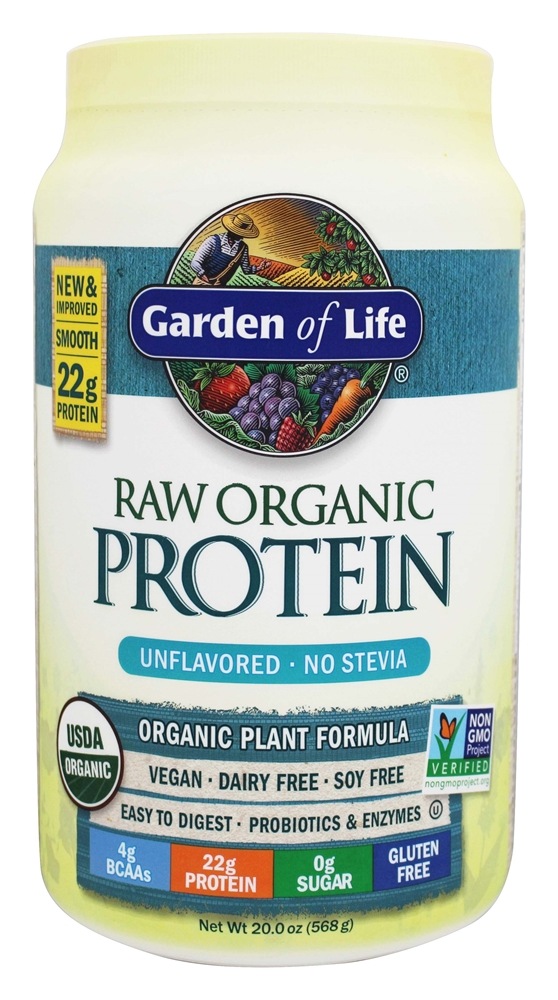 Garden of Life - RAW Organic Protein Unflavored - 20 oz.