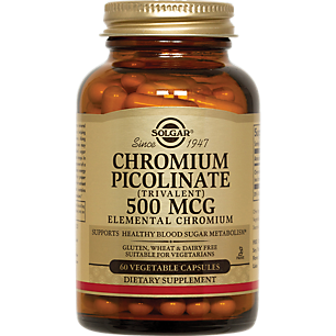 Chromium Picolinate - Elemental Chromium - 500 MCG (60 Vegetarian Capsules)