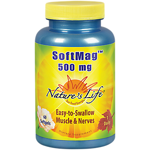 SoftMag - Easy to Swallow Magnesium for Muscle & Nerves (60 Softgels)