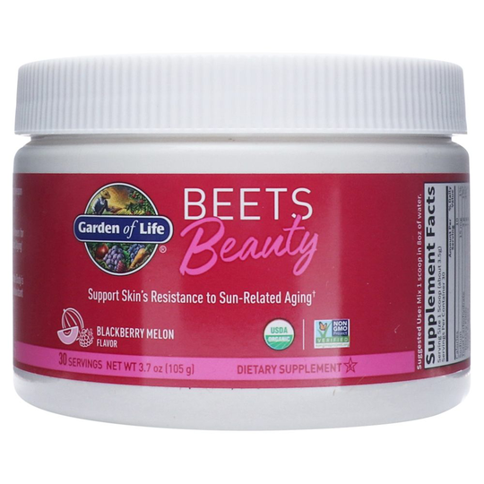 Garden of Life - Beets Beauty Powder Blackberry Melon - 3.7 oz.