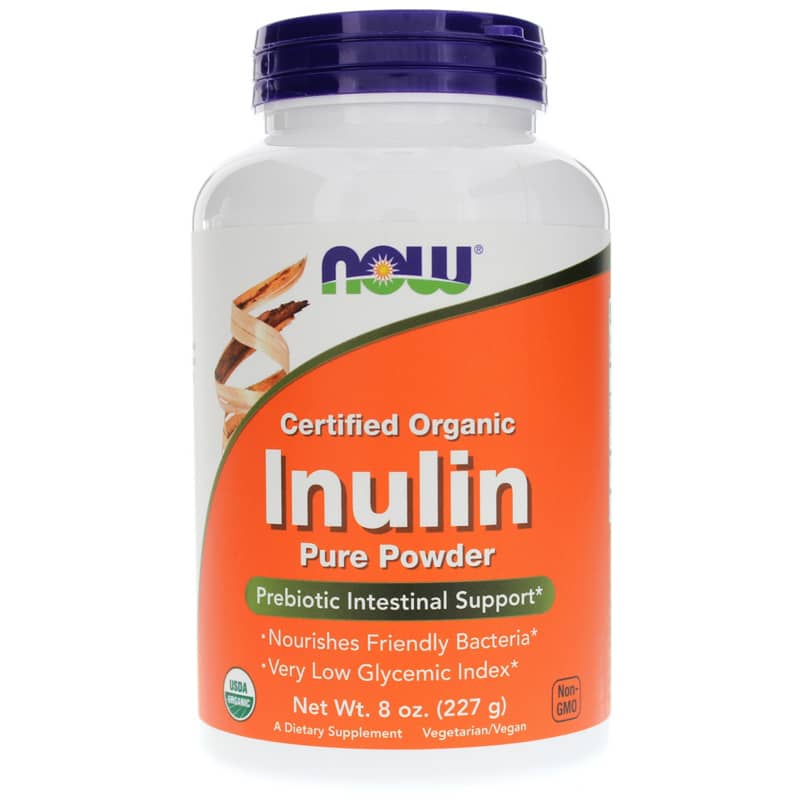NOW Foods Inulin Organic Pure Powder 8 Oz
