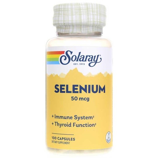 Solaray Selenium 50 Mcg 100 Capsules