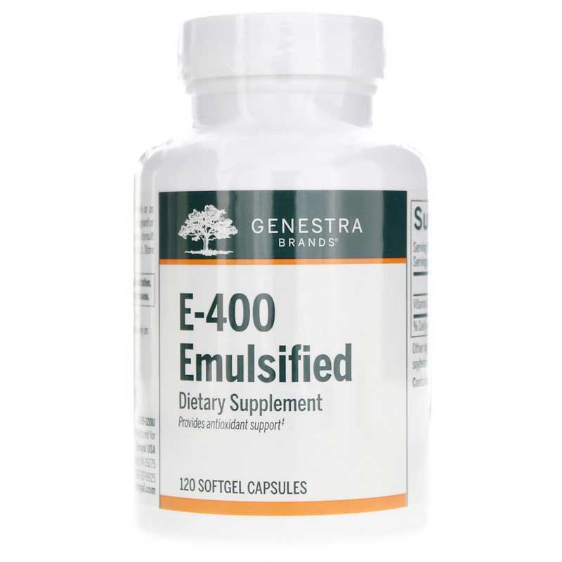 Genestra E-400 Emulsified 120 Softgels