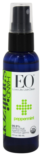 EO Products - Hand Sanitizer Spray Travel Size Organic Peppermint - 2 fl. oz.