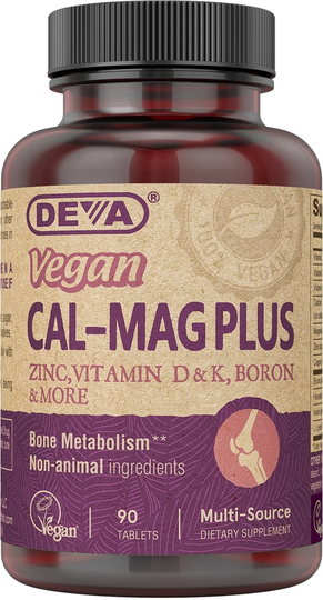 Deva Nutrition - Vegan Calcium Magnesium Plus - 90 Tablets