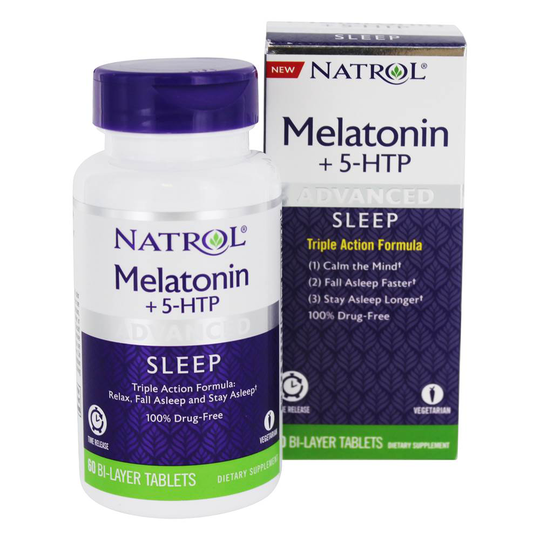 Natrol - Melatonin 5-HTP Advanced Triple Action Sleep Formula & Mental Support - 60 Tablet(s)