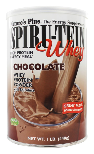 Natures Plus - Spiru-Tein WHEY High Protein Energy Meal Chocolate - 1 lbs.