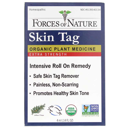 Forces Of Nature Skin Tag Organic Plant Medicine Extra Strength Roll On .14 Oz