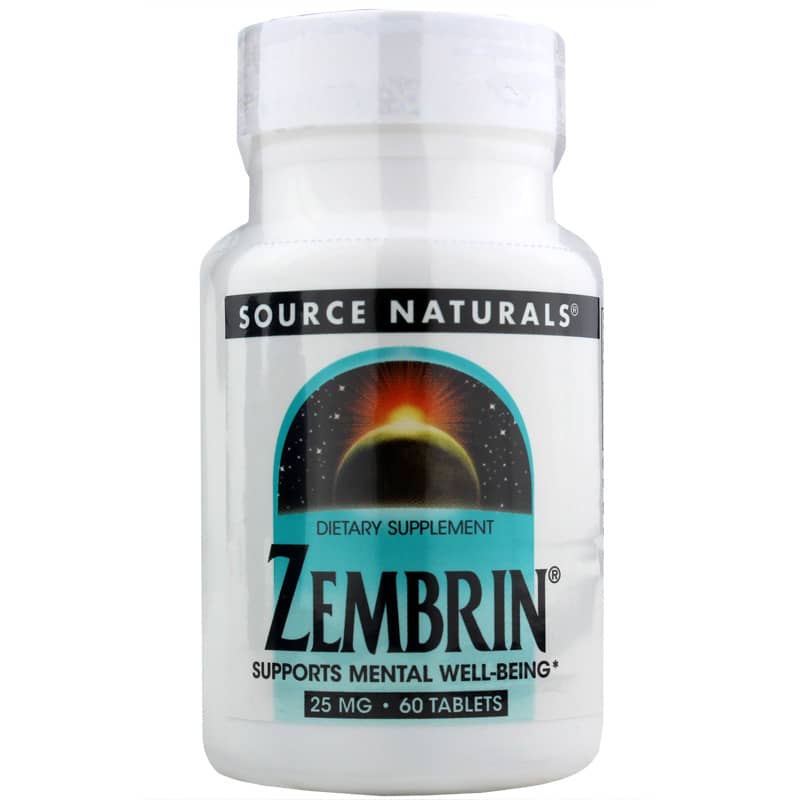 Source Naturals Zembrin 25 Mg 60 Tablets