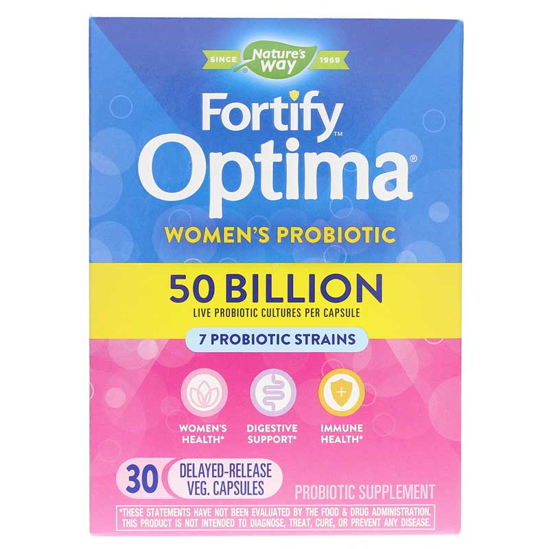 Natures Way Fortify Optima Women's 50 Billion 30 Veg Capsules