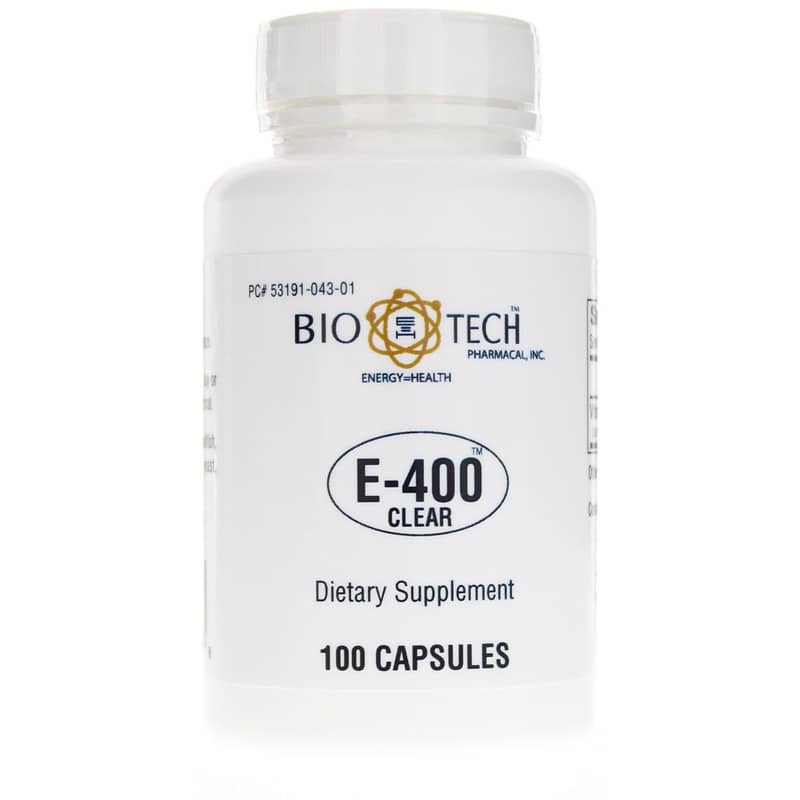 Bio-Tech Pharmacal E-400 Clear 100 Capsules