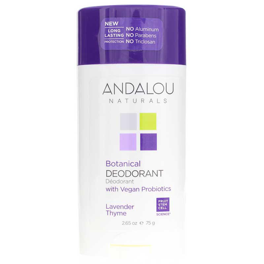 Andalou Naturals Botanical Deodorant Lavender Thyme 2.65 Oz