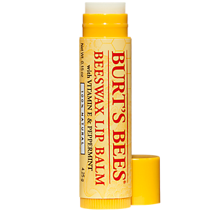 Beeswax Lip Balm with Vitamin E & Peppermint - 100% Natural (0.15 Ounces)