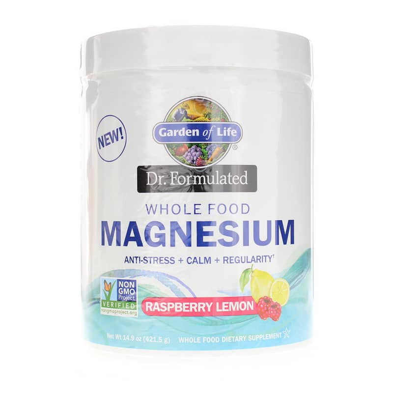 Garden of Life Dr. Formulated Whole Food Magnesium Raspberry Lemon 14.9 Oz