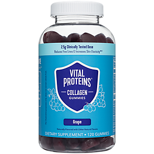 Collagen Gummies - 2.5g Verisol Collagen Peptide - Grape (120 Gummies)