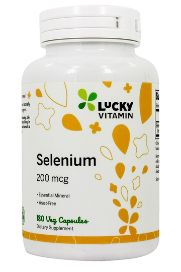 LuckyVitamin - Selenium Essential Mineral 200 mcg. - 180 Veg Capsules