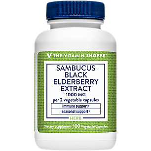 Sambucus Black Elderberry Extract - Immune & Seasonal Support - 1,000 MG per Serving (100 Capsules)
