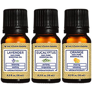 Lavender, Eucalyptus & Orange 100% Pure Essential Oil - Aromatherapy (3 Bottles)