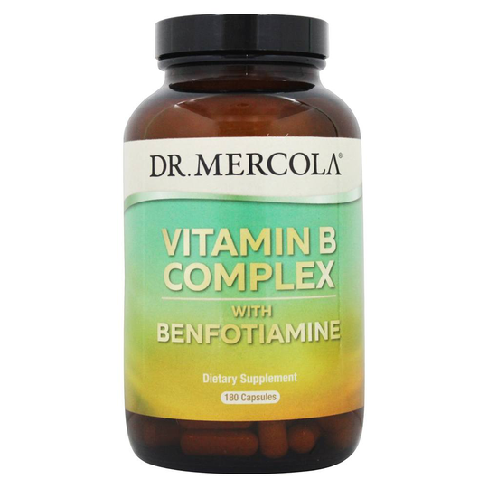 Dr. Mercola - Vitamin B Complex with Benfotiamine - 180 Capsules