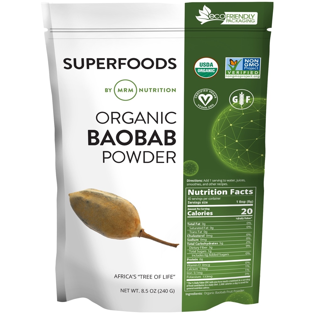 MRM Nutrition - Raw Organic Baobab Powder - 8.5 oz.