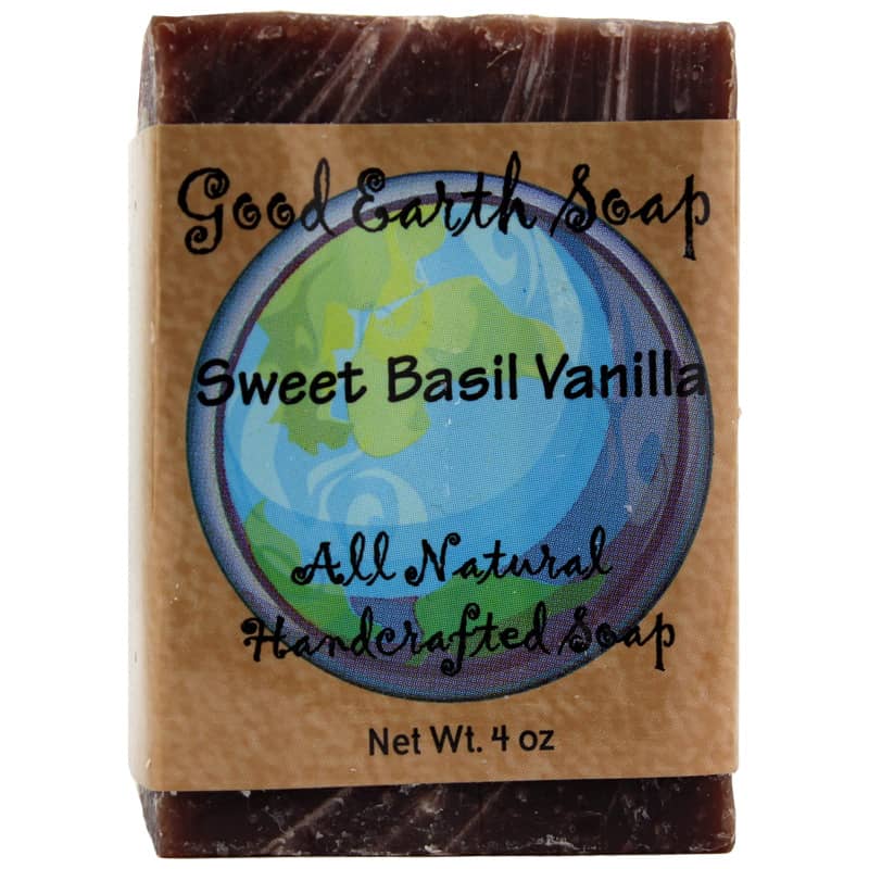 Good Earth Handmade Soap Bar Sweet Basil Vanilla 1 Bars