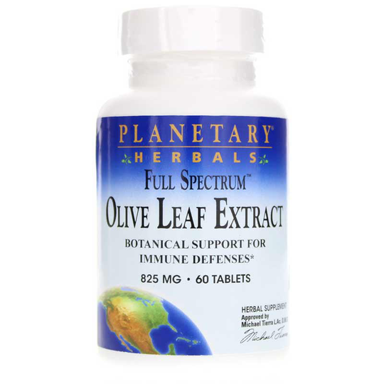 Planetary Herbals Olive Leaf Extract 825 Mg Full Spectrum 60 Tablets