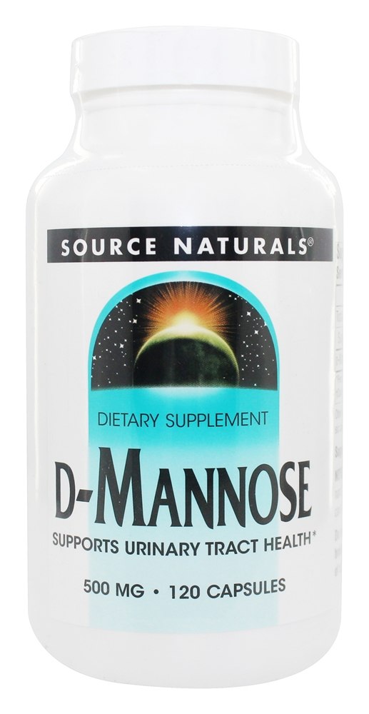 Source Naturals - D Mannose 500 mg. - 120 Capsules