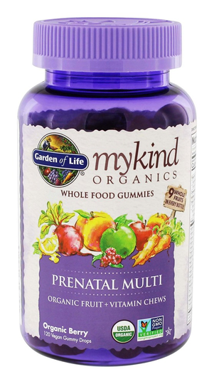 Garden of Life - mykind Organics Prenatal Multi Whole Food Gummies Berry - 120 Gummies
