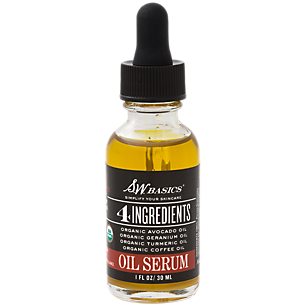 Oil Serum with Organic Avocado Oil, Geranium Oil, Turmeric Oil & Coffee Oil (1 Fluid Ounce)