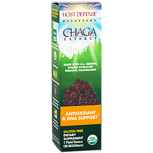 Organic Chaga Extract - Antioxidant & DNA Support with Organic Mushrooms (1 Fluid Ounces)