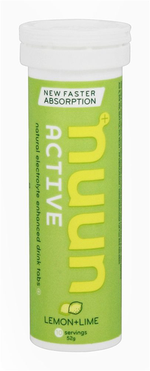 Nuun - Active Natural Electrolyte Enhanced Drink Tabs Lemon Lime - 10 Tablets