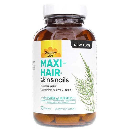 Country Life Maxi-Hair Skin & Nails 90 Tablets