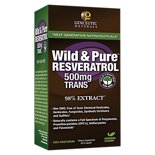 Wild & Pure Resveratrol - 98% Extract - 500 MG (60 Vegetarian Capsules)
