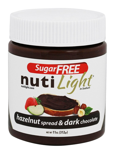 NutiLight - Sugar Free Hazelnut Spread & Dark Chocolate - 11 oz.
