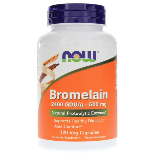 NOW Foods Bromelain 2400 GDU/g 120 Veg Capsules