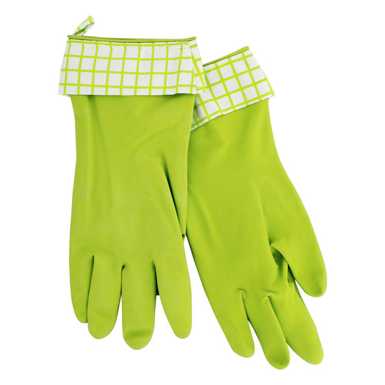 Full Circle - Splash Patrol Natural Latex Cleaning Gloves Green