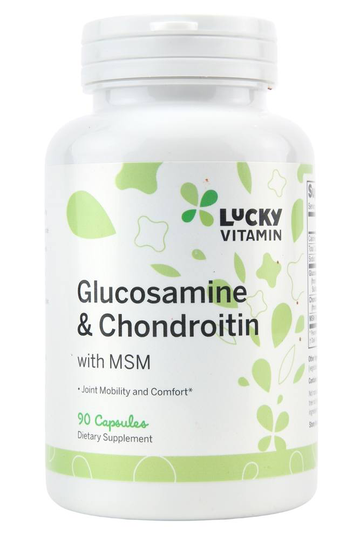 LuckyVitamin - Glucosamine & Chondroitin with MSM - 90 Capsules