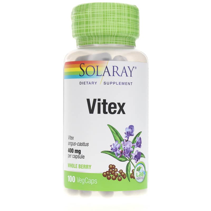 Solaray Vitex 400 Mg 100 Veg Capsules