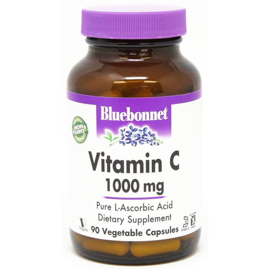Bluebonnet Vitamin C 1000 Mg 90 Veg Capsules
