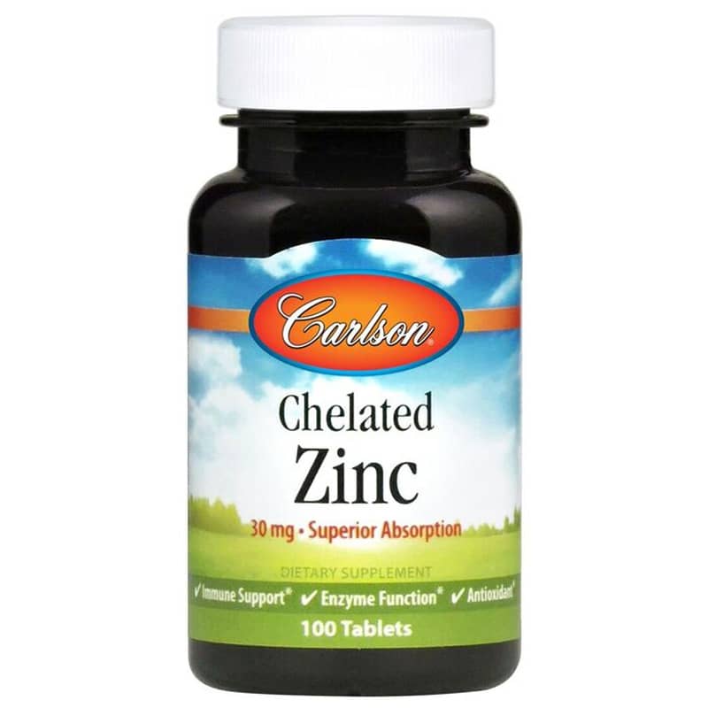 Carlson Labs Chelated Zinc 100 Tablets