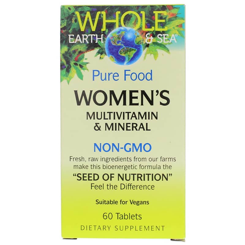Natural Factors Whole Earth & Sea Women's Multi 60 Tablets