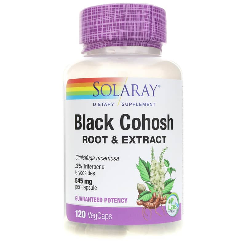 Solaray Black Cohosh Root & Extract 545 Mg 120 Veg Capsules
