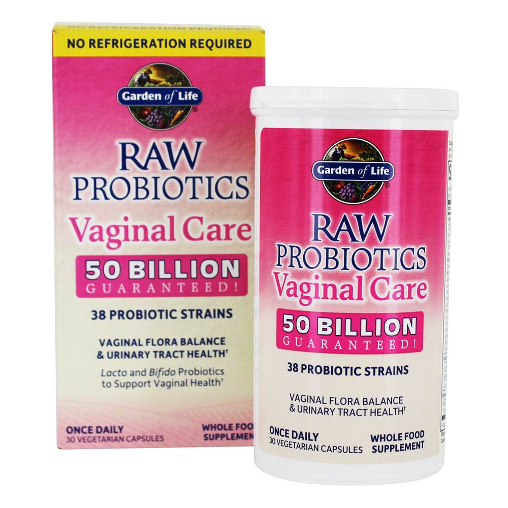 Garden of Life - Raw Probiotics Vaginal Care 50 Billion CFU - 30 Vegetarian Capsules