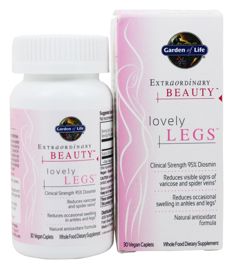 Garden of Life - Extraordinary Beauty Lovely Legs - 30 Vegetarian Caplet(s)