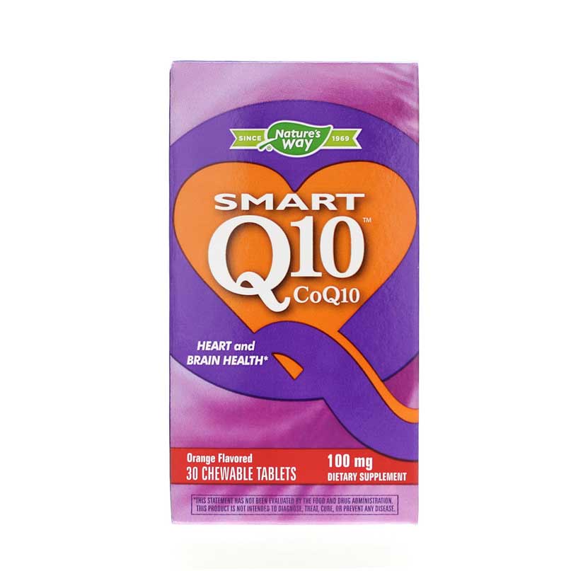 Natures Way Smart Q10 100 Mg Orange 30 Chewable Tablets