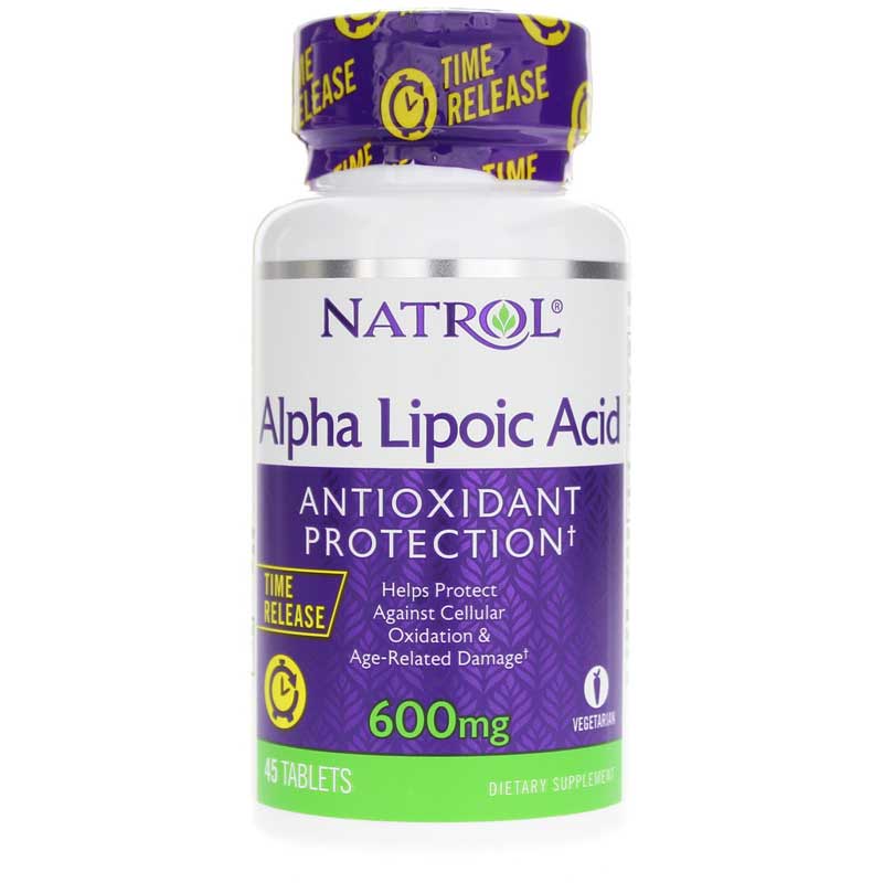 Natrol Alpha Lipoic Acid Time Release 600 Mg 45 Tablets